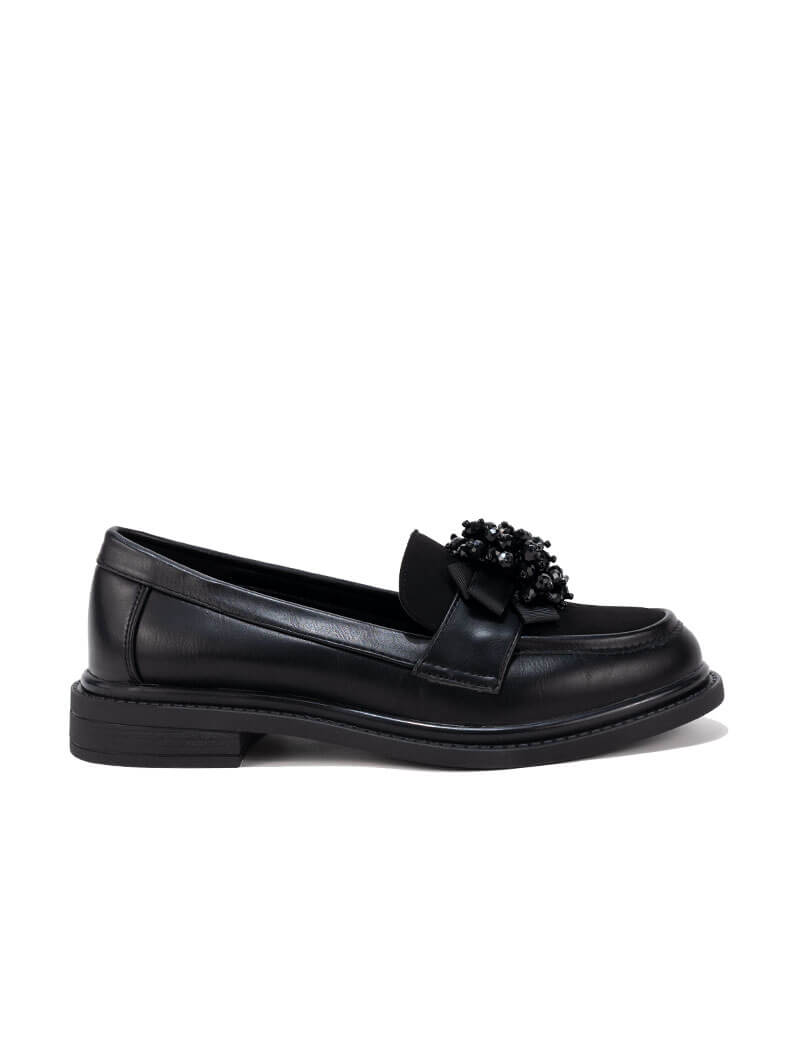 Derbies avec boucle ornée de cristaux